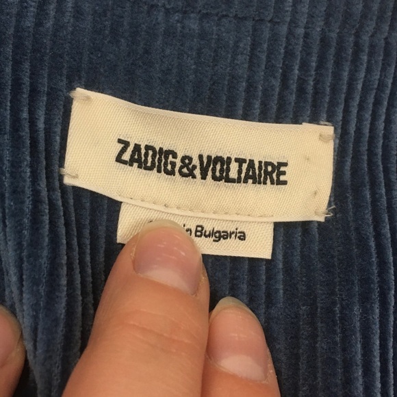 Zadig and Voltaire very velours blazer jacket NEW - Picture 8 of 8